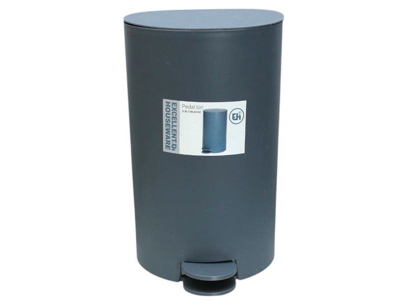 Excellent Houseware Round Pedal Bin 3.2L
