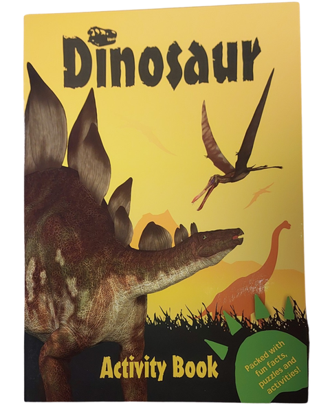 Yellow Dinosaur Colouring and Activity Book