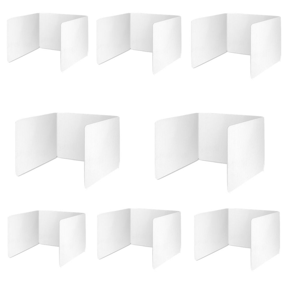 office-8pcs-waterproof-plastic-privacy-folders-shield-board-43-5cm