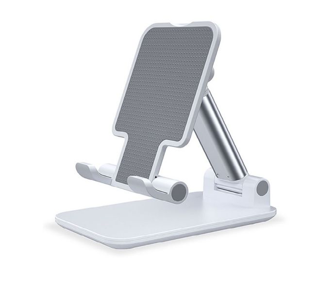 PHONE - Tablet Stand Folding Desktop NON SLIP Foldable Multi Angle-White