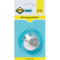 MTS Home Basin Plug With Chain White