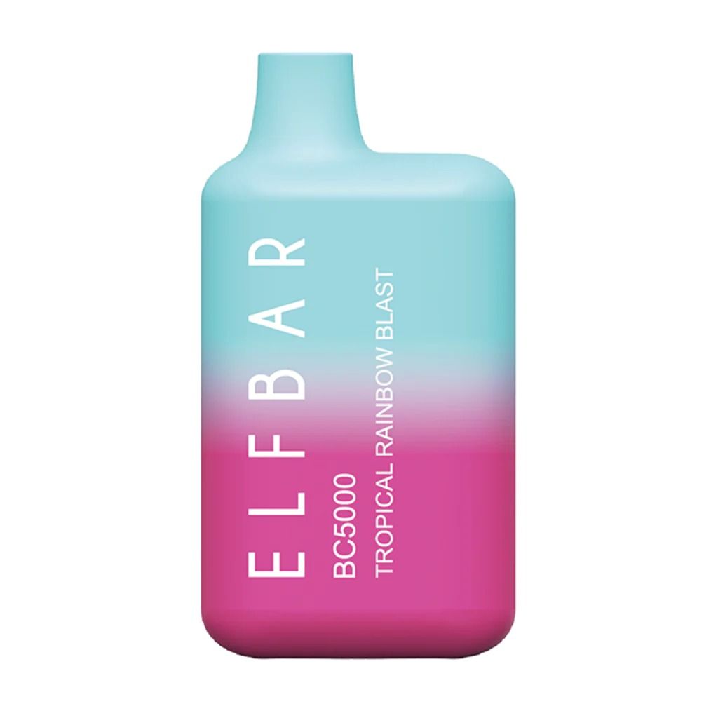 Elf Bar BC5000 Disposable Vape Tropical Rainbow Blast Flavor 5000