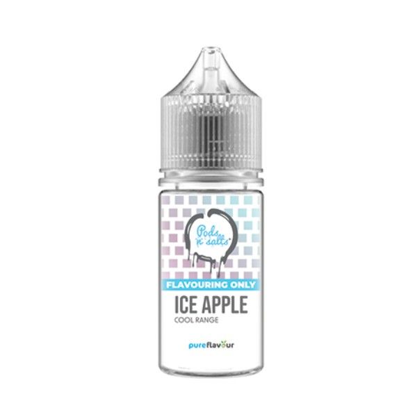 One Cloud Pods n Salts Salt/MTL Vape DIY Longfill(15-30ml) - Ice Apple