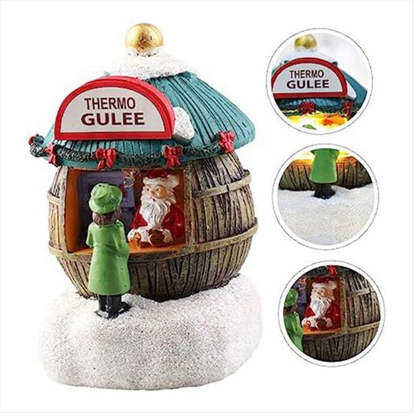 House Night Light Christmas Ornaments Christmas-Decoration Tabletop Decor L