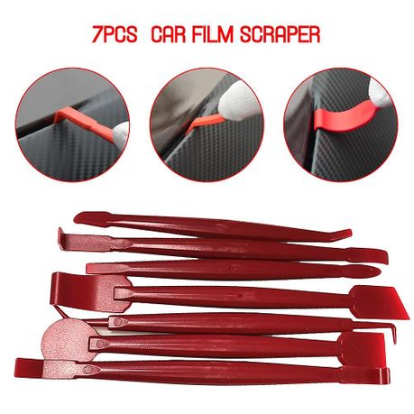 7Pcs Car Film Trimming Tool Car Wrap Vinyl Scrapers 3D Carbon