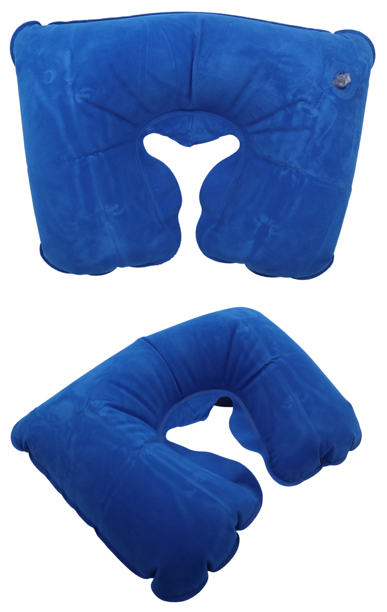 Inflatable Neck and Travel Pillow 2 Piece Bundle Royal Blue Shop