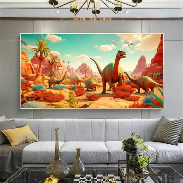 Canvas Wall Decor - Dinosaur Safari - 0497