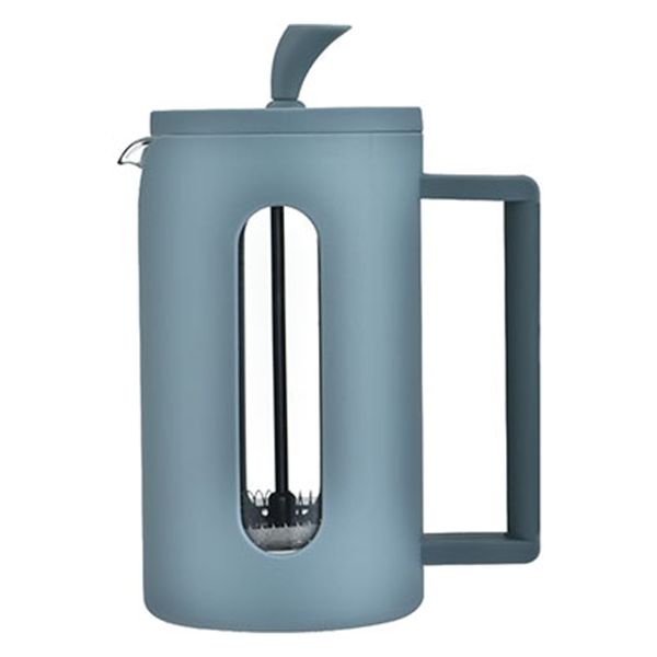 Regent Milano Coffee Plunger with Grey Plastic Frame 6 Cup, (600ml)