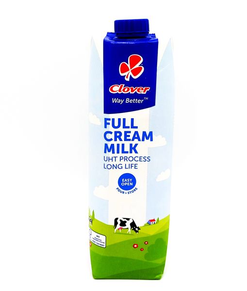 Clover Long Life Full Cream Milk - 1 Liter - 3 Pack