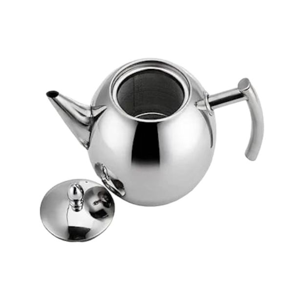 1.5L Stainless Steel Teapot wIth Infuser Silver Classic Coffee Kettle