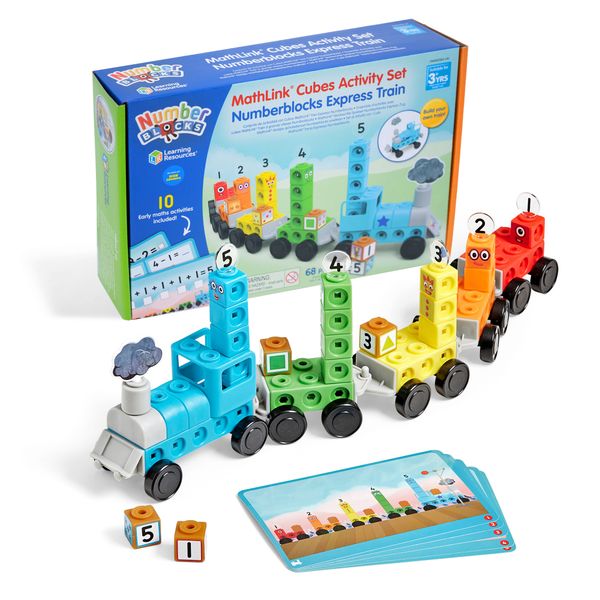 Learning Resources - MathLink Cubes Activity Set Numberblocks Train