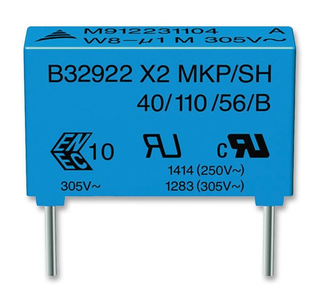 Epcos (B32922C3474M000) Safety Capacitor, 0.47 µF, ± 20%