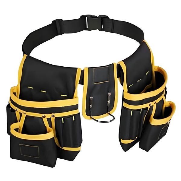 Tool Pouch Waist Bag Belt Organiser - 26 Pockets