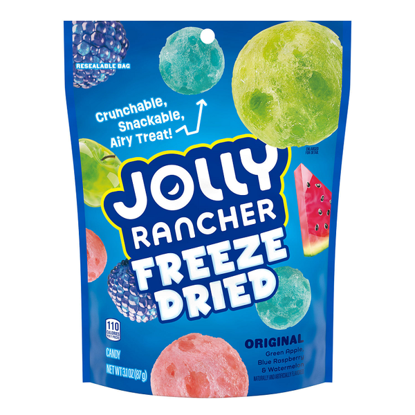 Jolly Rancher Freeze-Dried Candy - 85g Bag of Fruity Crunch