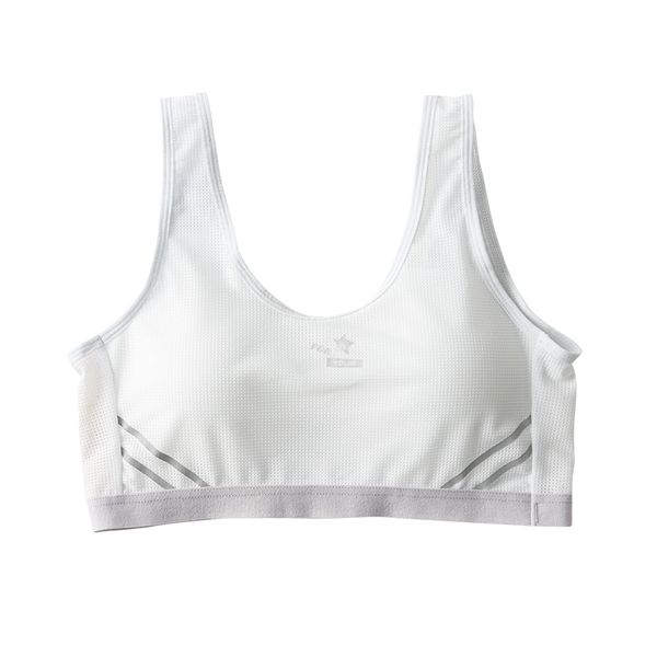 Unicoo Breathable, Light &amp; Ultra Soft Sport Bra for Girls - White