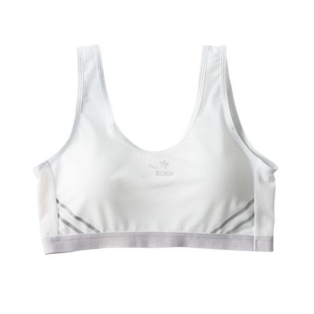 Unicoo Breathable, Light & Ultra Soft Sport Bra for Girls - White