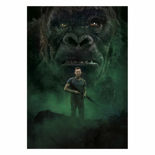 Kong Abstract Green- A1 poster