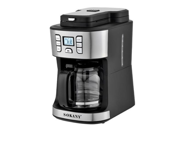 SOKANY 2in1 Grinder Automatic Drip Coffee Espresso Maker Machine-1.8L
