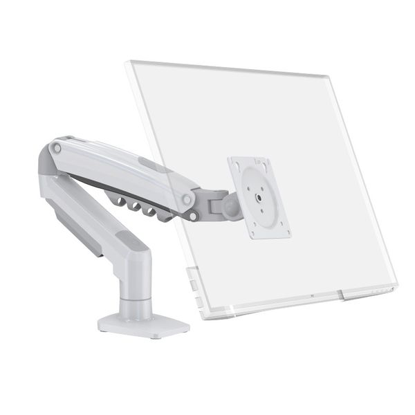 Single Screen Height Adjustable Monitor Arm Mount 17-32 inches 2-9KG white