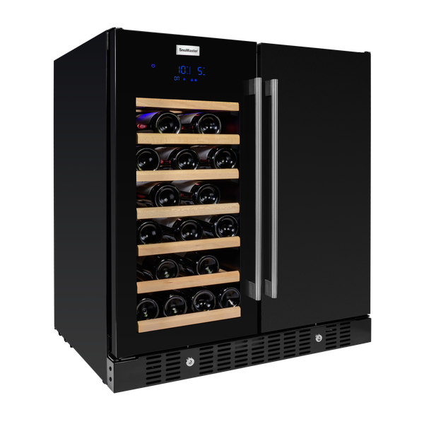 SnoMaster - 34 Bottle + 95L Double Door Wine/Bev Cooler (SMBW-95-34)