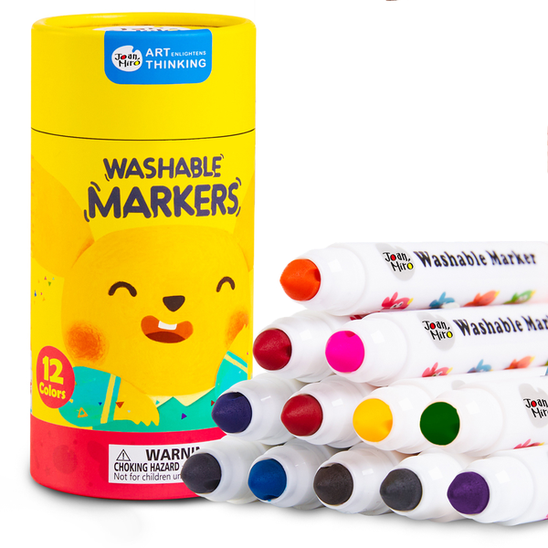 Jar Meló - Washable Markers - Non-Toxic - 12 Colours