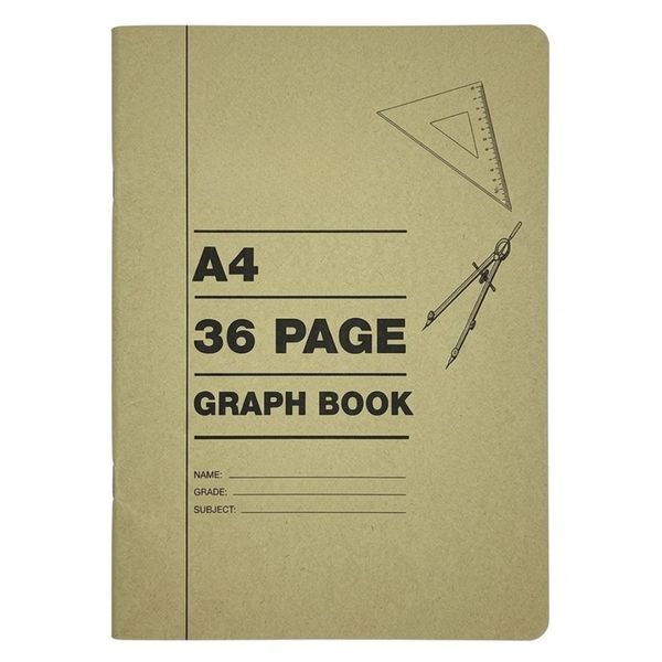 Graph Book A4 - 36 Pages - Pack of 23