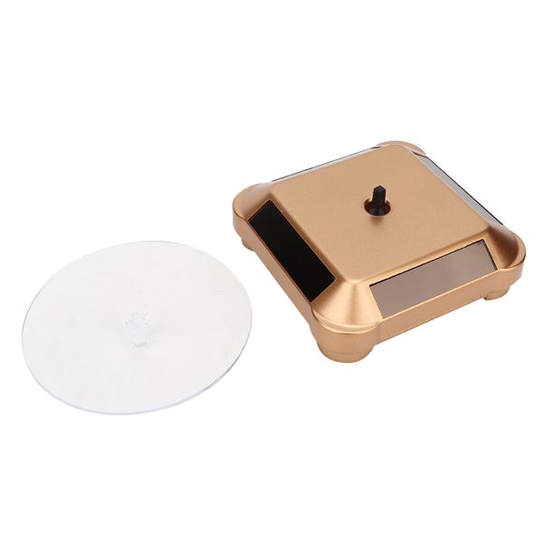 Gold Solar Rotating Jewelry, Phone &amp; Makeup Organizer Rack