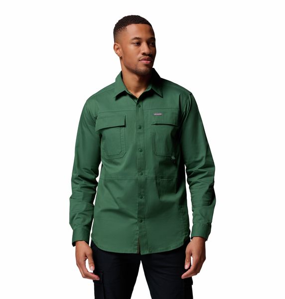 Columbia Men's Landroamer Twill Long Sleeve Shirt Rain Forest