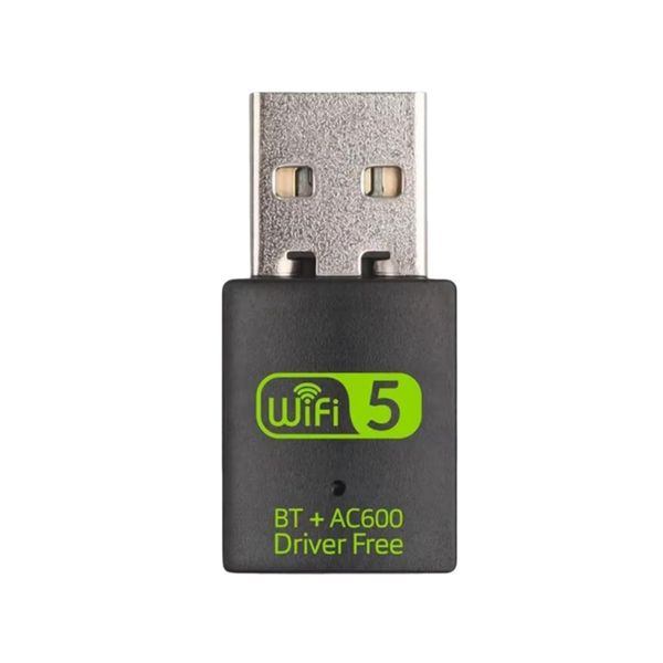 2 in 1 USB WiFi 5 Bluetooth Adapter 600Mbps Dual Band PC