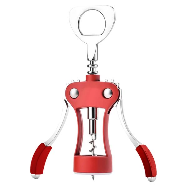 Multi-Functional Stainless Steel Wing Corkscrew Beer and Wine Bottle Opener