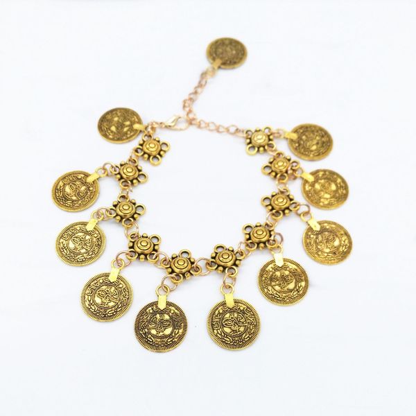 Bohemian Ethnic Style Retro Tassel Coin Ankle Chain