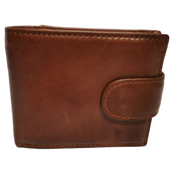 Men's Genuine Leather Bifold Wallet for 9 Cards