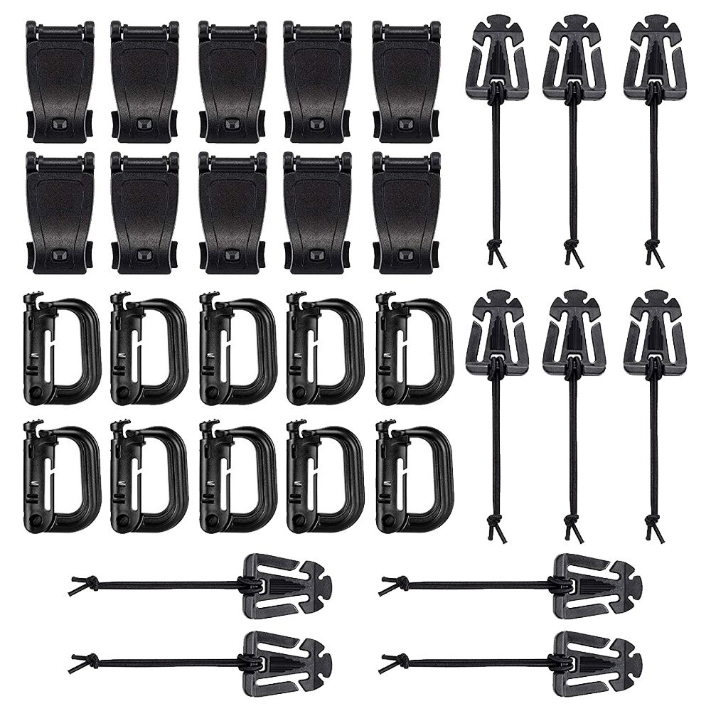 Multiuse Tactical Backpack DRing Grimloc Locking Gear Clip Kit 30 Pieces Shop Today. Get it