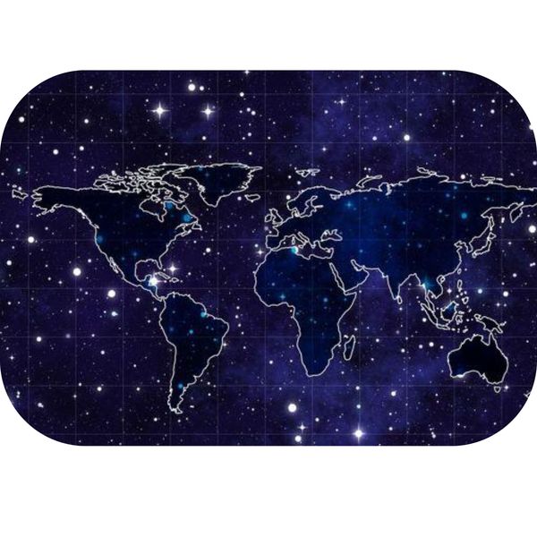 Starry Night World Printed Mouse Pad