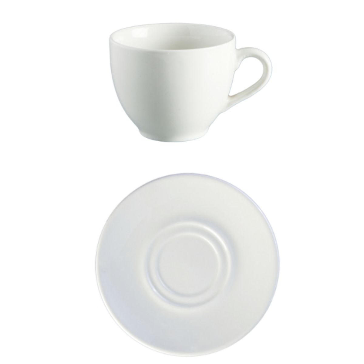 Cup & Saucer 230ml 12pc Set Tea/Coffee Porcelain BlancoContinental