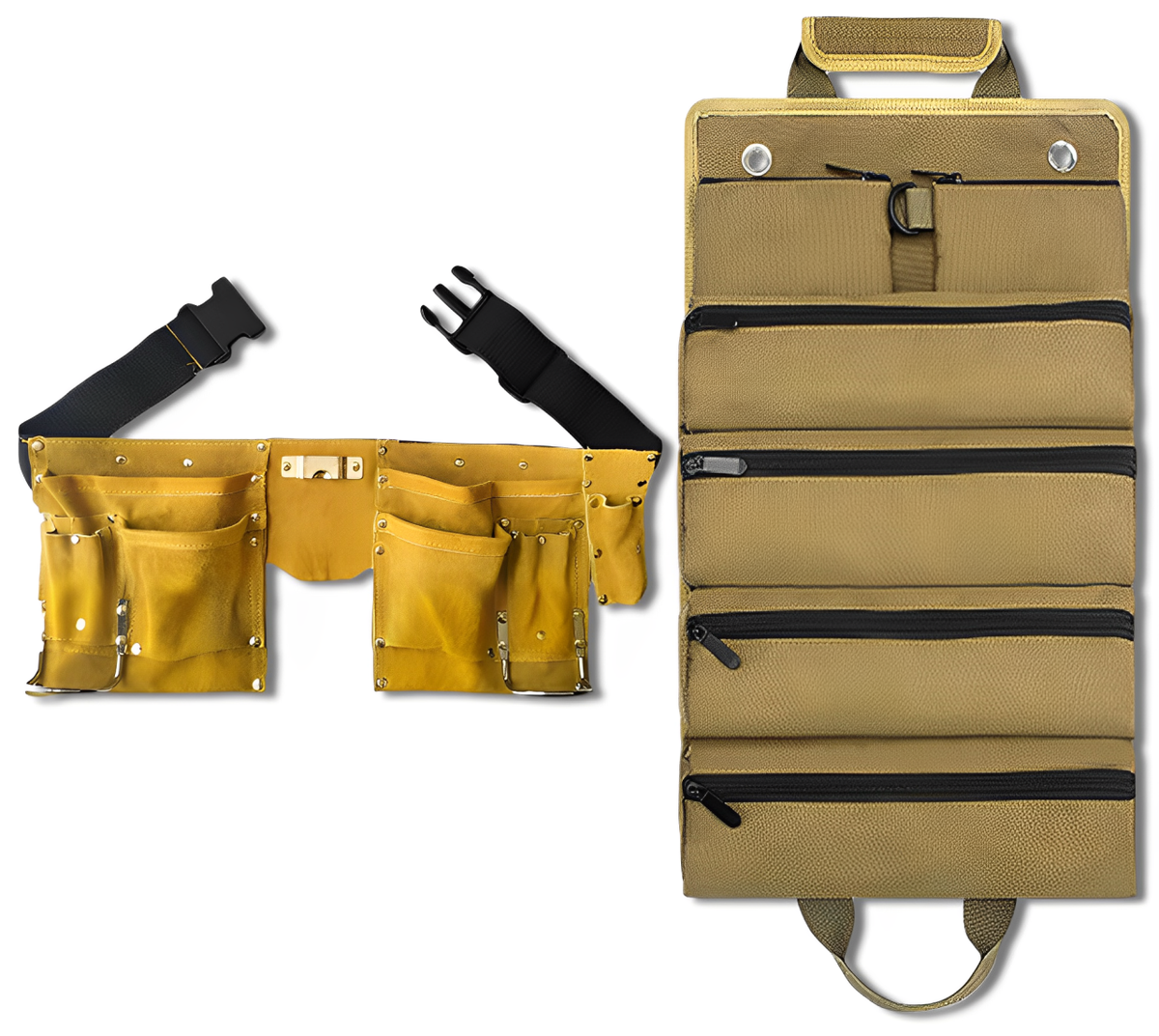 2xTool Pouch Waist Pack Tool Belt Hardware Tools Bag Gardening Too Bag