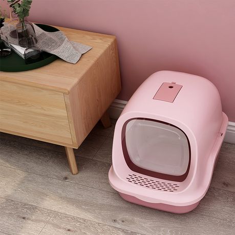 WigWagga Low Odour Enclosed Cat Toilet Litter Box Pink Shop Today. Get it Tomorrow takealot