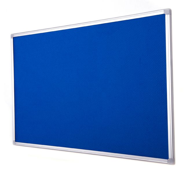 Notice Felt Pin Board Slimline Blue - 900mm x 600mm
