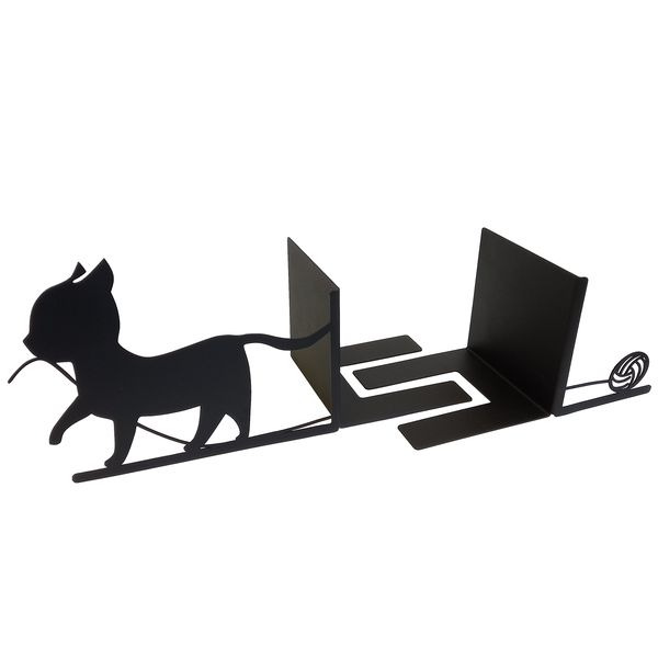 Bookend Kitten With Ball of Wool Set