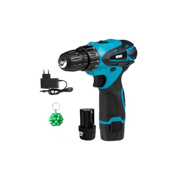 Electric Drill With 2 x 12V 4500mah Battery And A Keyholder