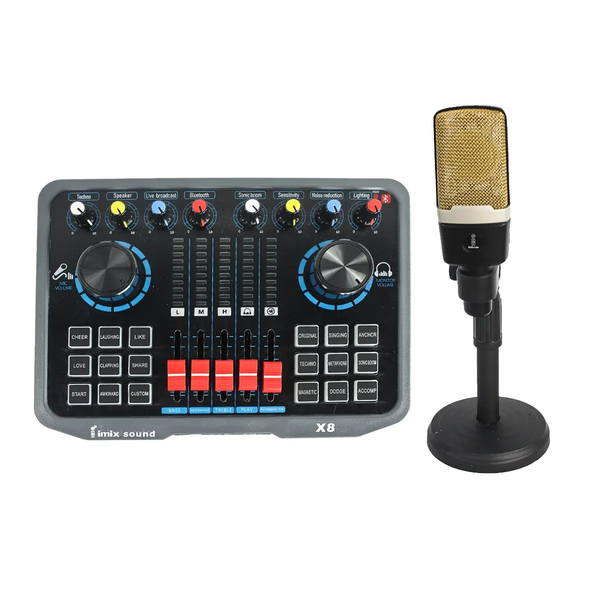 Imix X8 Microphone Sound Card Combo