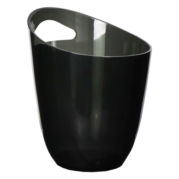 Bar Butler Wine Bucket Transparent Black Ps Plastic, 3lt