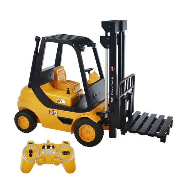 R/C 1/8 2.4GHz 2WD Forklift (45cm long) with Battery &amp; USB Charger - Yellow