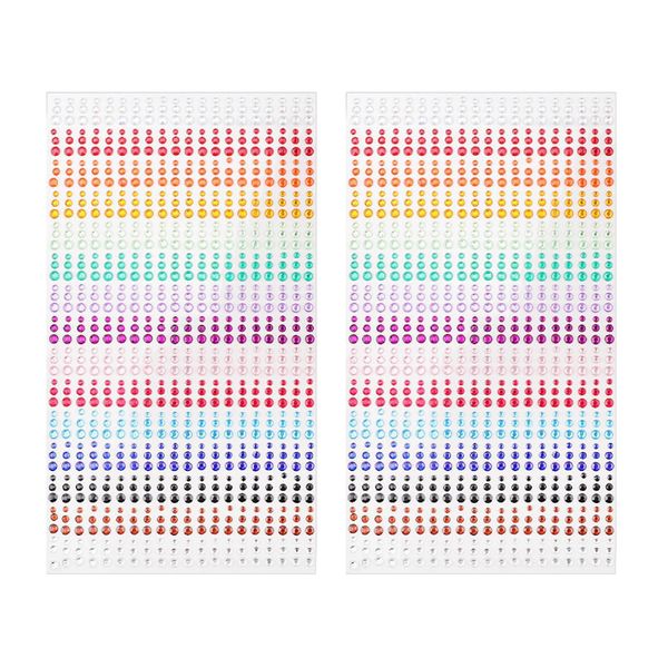 Colourful Self-Adhesive Face Gems Rhinestone Stickers for Makeup &amp; DIY