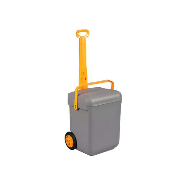 BPA-Free Spacious Wheelie Bag - Grey