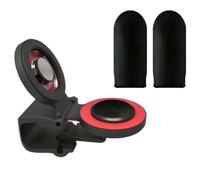 Mobile Game Controller Joystick Assistant Device With @ Finger Sleeves