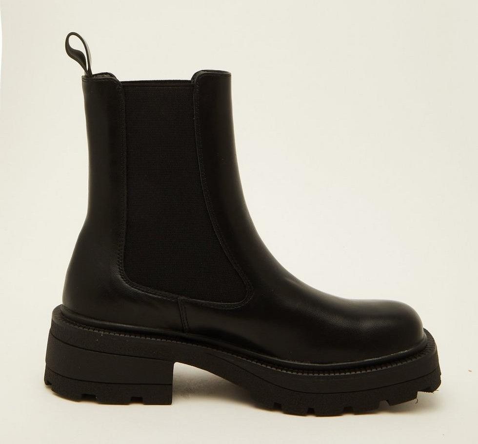 Quiz Ladies - Black Faux Leather Chelsea Boot | Buy Online in South ...