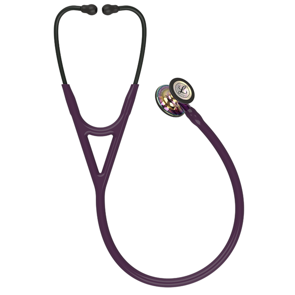 Littmann Cardiology IV Stethoscope: Polished Rainbow &amp; Plum - Violet Stem