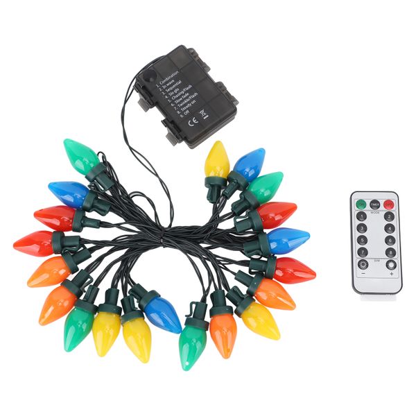 C9 LED Christmas String Lights Waterproof 20LED 16.4ft