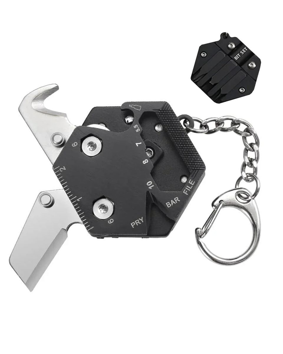 Small Keychain Pocket Knife, Mini Folding Knives Box Cutter Stainless Steel